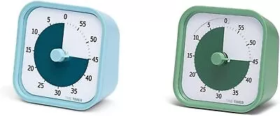 60 Minute Visual Timer Home Edition Bundle - Lake Day Blue And Fern Green • $39.91