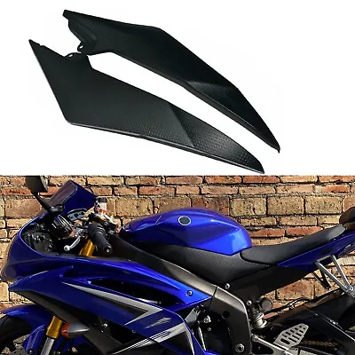 Blk Motorcycle Gas Fuel Tank Side Cover Panel For Yamaha YZF R6 08-15 2009 2010 • $28.98