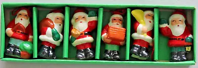 Vintage Set Of 6 Santa Christmas Tree Decorations • $19.50