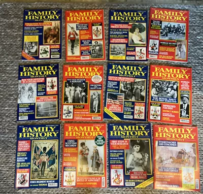 Family History Magazines X 34 Copies - Jan 2001-Dec 2003 Issues 64-78 81-99 • £20