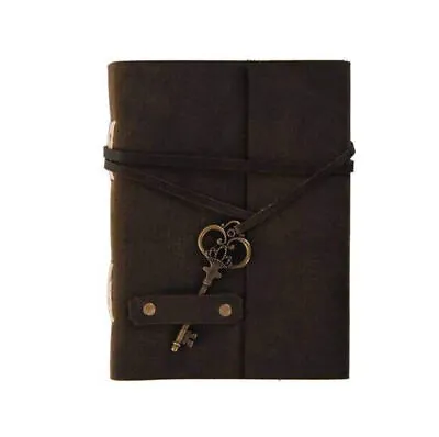 Classic Key Lock Finished Leather Journal With Stylish Key Diary • $28.67