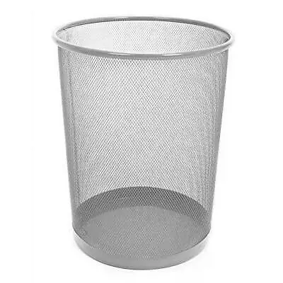 Steel Mesh Waste Basket - 11.75 X 13.75 Inch - Silver • $15.96