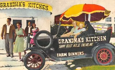 MIAMI BEACH Florida FL    STEWART'S GRANDMA'S KITCHEN Roadside VINTAGE Postcard • $6.73