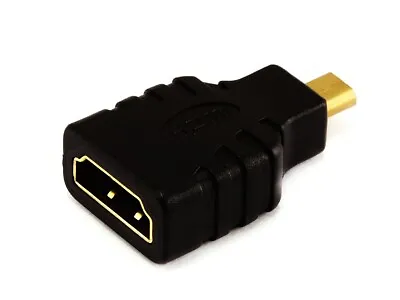 Adapter Converter Compatible With Standard HDMI TV Cable Lead To Micro HDMI Male • £2.47