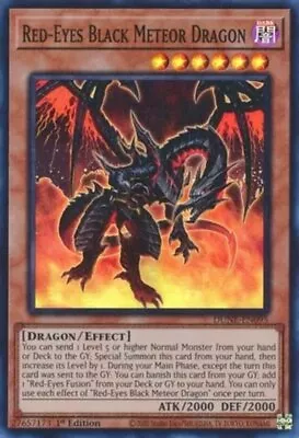 Yugioh! Red-Eyes Black Meteor Dragon - DUNE-EN095 - Super Rare - 1st Edition Nea • $2.95