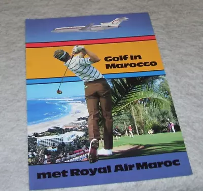 GOLF IN MAROCCO (MOROCCO) ROYAL AIR MAROC BROCHURE In Dutch Not Dated • $4.97