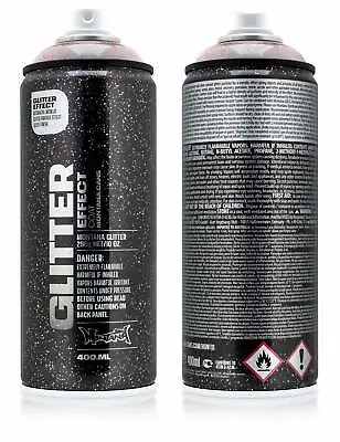 Montana Glitter Effect Spray 400ml - X-mas Red • £8.50