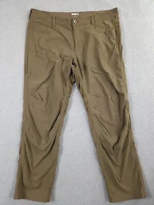 Marmot Pants Mens Size 38x31 Green/Brown Straight Leg Nylon Outdoor/Hiking Pants • $18.99