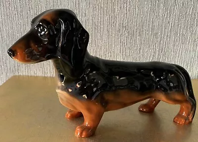  BESWICK DOG THE DACHSHUND STANDING MODEL No. 361 BLACK & TAN PERFECT LARGE • $37.29