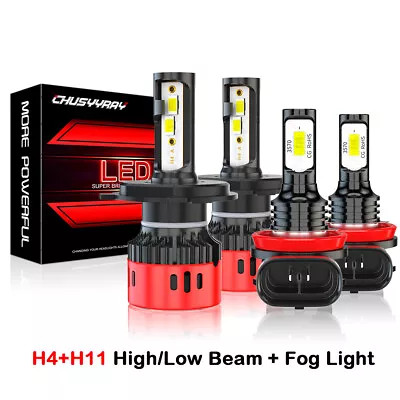 Fit Mazda 2 2011 2012 2013 2014 6000K LED Headlight Hi/Lo Fog Light Bulbs Combo • $41.99