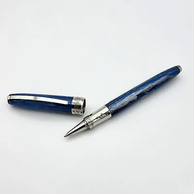 Visconti Hall Of Music Marble Blue Roller Ball -  Rare Collector's Item • $250
