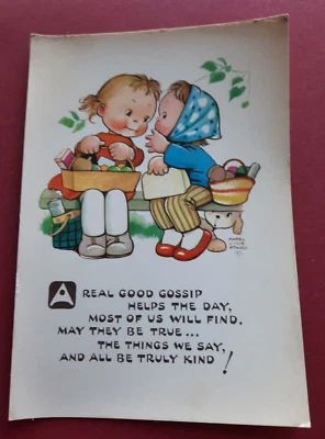 £2.49 • Buy Artist Mabel Lucie Attwell Good Gossip Valentines 6318