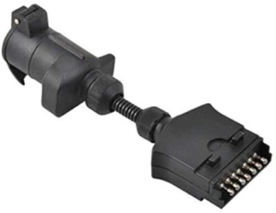$18.95 • Buy Trailer Adapter Plug 7 PIN Round Female To Flat Male Caravan, Boat Connector