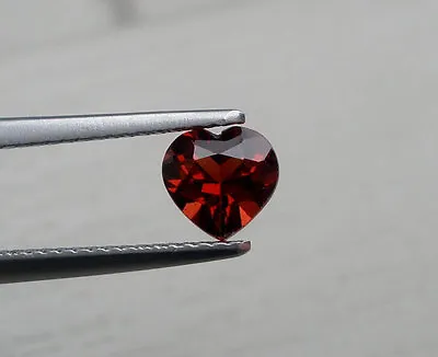 Garnet Heart Loose Faceted Natural Gem 6mm • $4.49