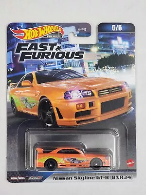 Hot Wheels 2023 Fast & Furious Premium - Nissan Skyline GT-R R34 GTR ORANGE • $30