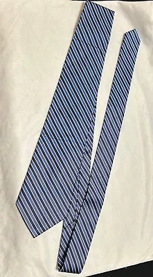 J Crew Neck Tie Men’s Navy And Light Blue Silk Stripes Textured New With Tag • $23.99