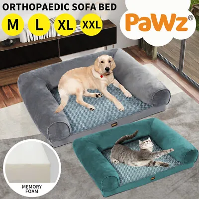 Pawz Pet Dog Calming Bed Memory Foam Orthopedic Sofa Removable Cover Extra Large • $69.99