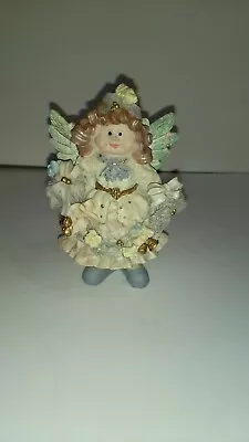 K S Collection Angelic Angel - Resin 5.5  Figurine • $16.99