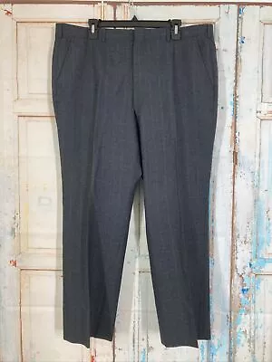 Men's Wool Blend Pinstripe Flat Front Dress Pant 40WX29L Business Casual • $15