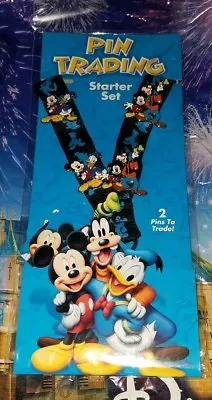 Disney Parks Lanyard MICKEY GOOFY DONALD  Friends  4-pin Starter Set • $28