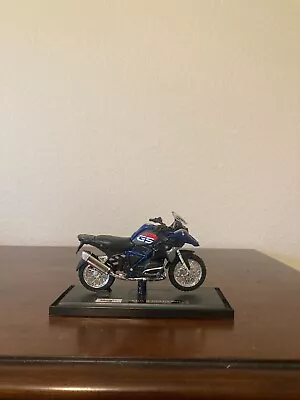 BMW Blue R1200GS Racing Motorcycle 1/18 Scale • $20.50