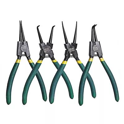 Portable 7  Internal External Retaining Clips Snap Ring Circlip Pliers 4pcs Set • $15.99