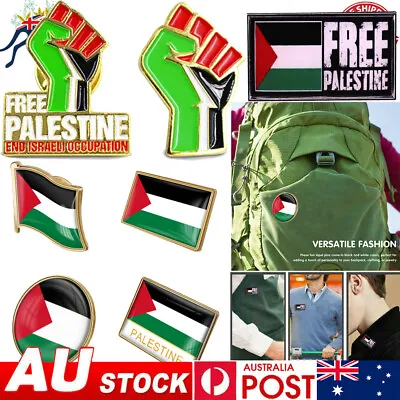 Palestine Brooch Palestinian Diplomat Brooch Flag Lapel Pin Badge SUPPORT PEACE • $8.99