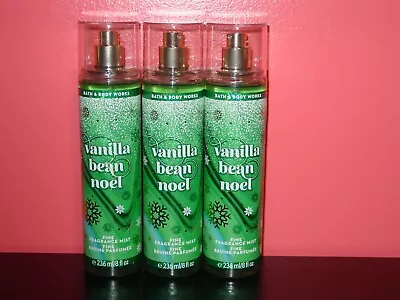 Bath & Body Works Fine Fragrance Mist Vanilla Bean Noel Brand New *set Of Three* • $22.99