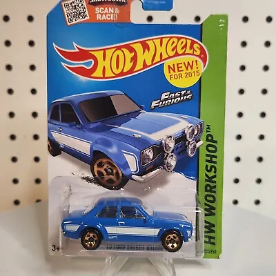 🔥HotWheels ~ '70 Ford Escort RS1600 ~ Fast & Furious  2015 HW Workshop #221 • $5