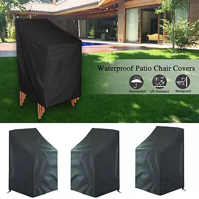 $17.99 • Buy Patio Chair Cover Heavy Duty Waterproof Outdoor Lawn Furniture Storage Covers