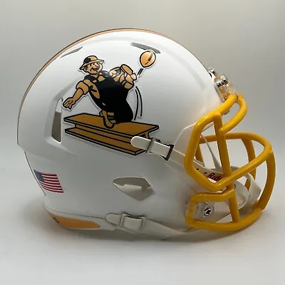 Pittsburgh Steelers CUSTOM Matte White 1962 Throwback Logo Mini Football Helmet • $65