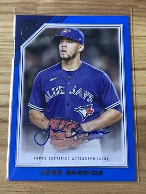 2022 Topps Gallery Jose Berrios Auto Blue Parallel Sp /50 Blue Jays • $14.99