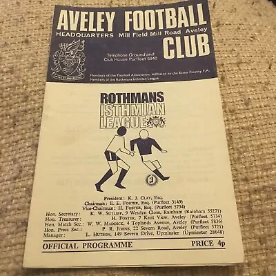 Aveley V Walton & Hersham 1976/77 RIL • £2.49