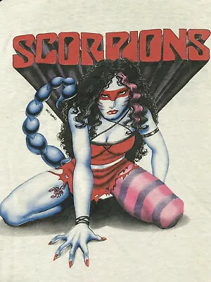 Scorpions Vintage Tour Halen White Unisex Cotton T-Shirt S-4XL Ee1286 • $21.84