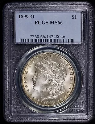 1899-O Morgan Silver $1 Dollar PCGS MS 66 • $425