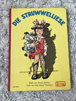 Vintage German Children’s Illustrated Board Book “Die Struwwelliese” 1950 • $45