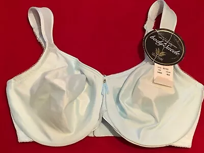 Wacoal 85185 ~ Light Blue ~  Bodysuede Full Figure Underwire Bra ~ 34dd • $42