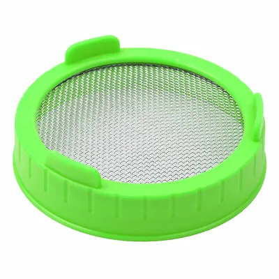 $5.63 • Buy Sprouting Lid W/Stainless Steel Mesh Screen Filter Cap For Wide Mouth Mason Jar