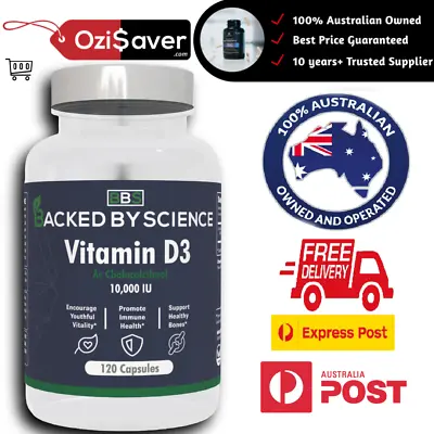 🔬 BBS Vitamin D3 BBS Health 10000IU 120 Caps HIGHEST Potency - Bone Strength • $24.99