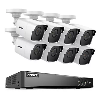 ANNKE 4K 8MP 8CH DVR 5MP Security Camera System Outdoor Human Detection H.265+ • $293.99