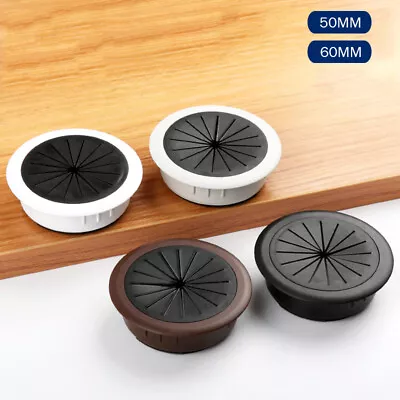 £2.15 • Buy Desk Grommet Flexible Cable Cord Rubber Cable Wire Hole Cover Table Organizer 