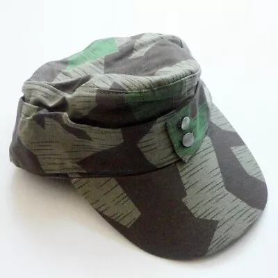 WW2 German Army M43 Splinter Camo Field Cap Hat Cotton Size M(57CM) • $18.69