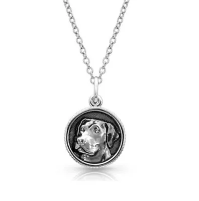 Montana Silversmiths Happy Tails LABRADOR Charm Necklace NEW MSRP $29.99 • $12