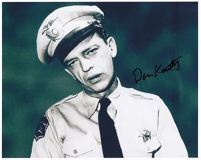 DON KNOTTS Signed THE ANDY GRIFFITH SHOW 8x10 W/ Coa CLASSIC BARNEY FIFE CLOSEUP • $33.99