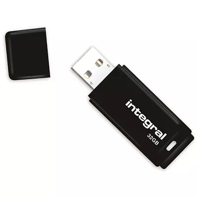 Integral 32GB Black Memory Stick USB Flash Drive UK Seller • £5.39