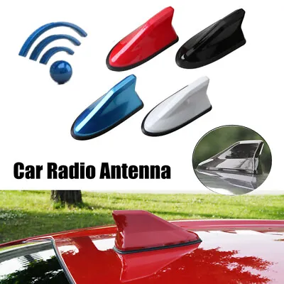 £5.36 • Buy Carbon Fiber Shark Fin Car Accessories Roof Antenna Radio FM/AM Signal Aerial