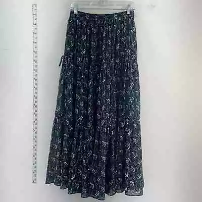 J. Crew Blue Long Floral Print Peasant Skirt - Women's S • $25