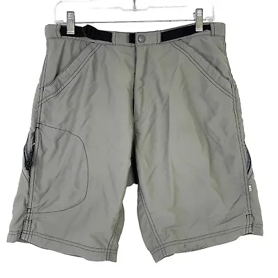 REI Padded Bike Mountain Biking Shorts Medium 32x9  Adjustable Belted Cargo • $16.99