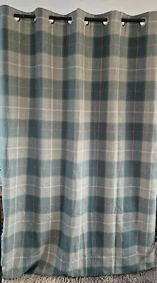 Laura Ashley Alfriston Check Blackout Lined Eyelet Curta 64x90 (162×229c)rrp£148 • £65