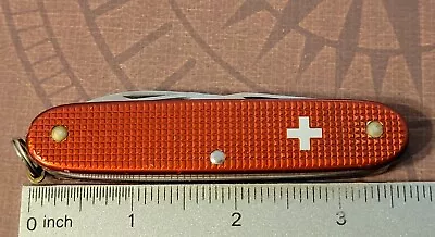 Victorinox Knife Made In Switzerland Swiss Army Sak Pioneer Red Alox Cross 93mm • $51
